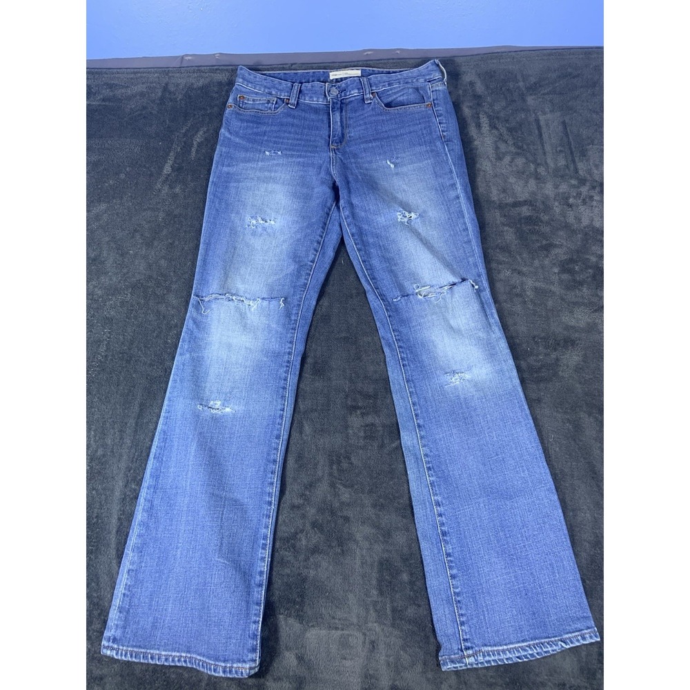 Gap Perfect Bootcut Women's Blue Jeans Distressed Sz 32x30